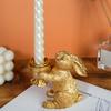 Easter Bunnies Decorations Easter Bunnies Tealight Candleholder Resin Rabbit Figurines Statues for Table Home Decors