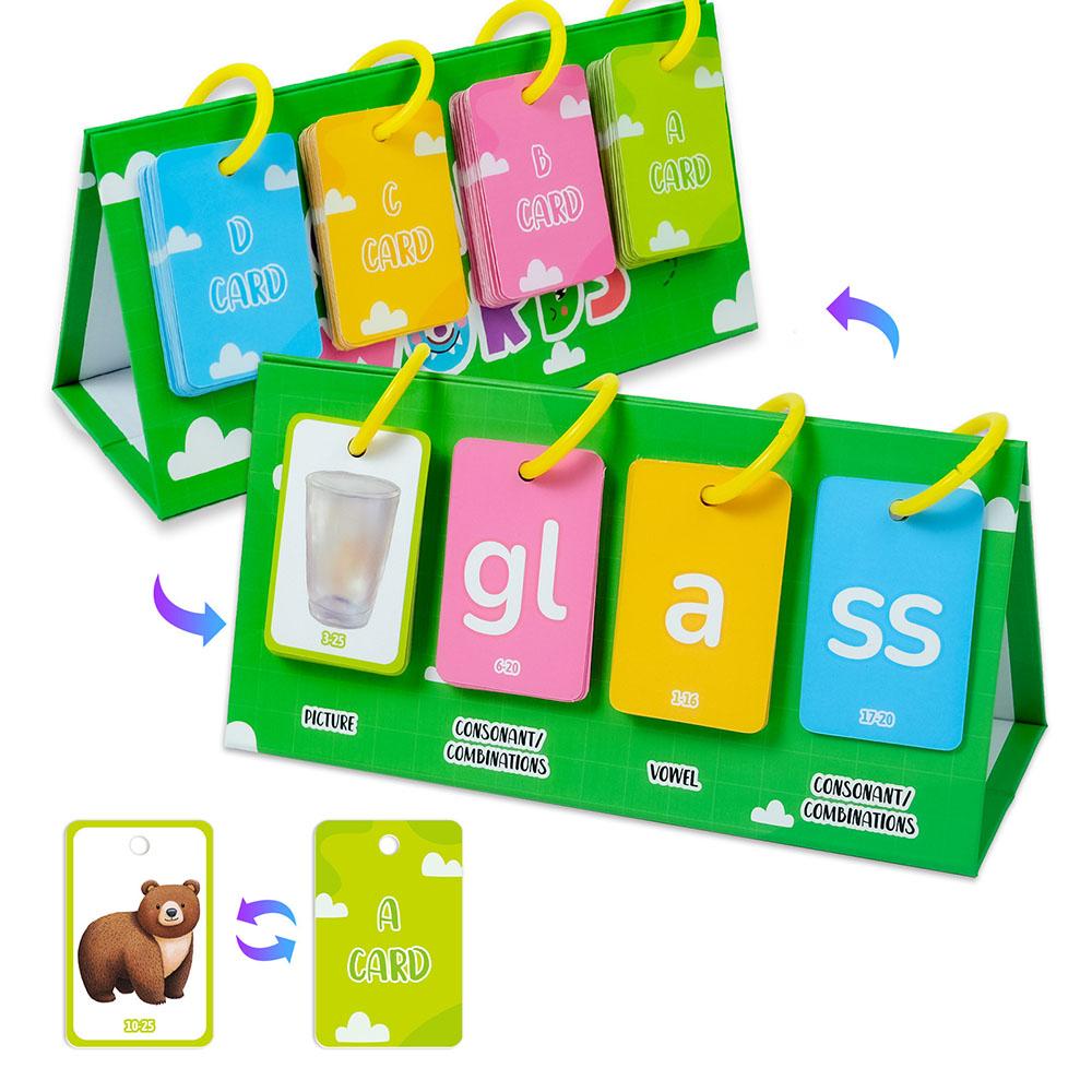 81PCS Table Model Spell Words Early Education Card Picture Letter Cognitive Learning Educational Toys For Children Kids