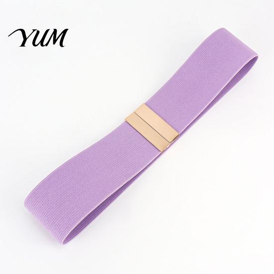 High Quality Elastic Belt Wide Waist Belt, Adjustable Stretchy with Metal Comfortable Stretch Square Buckle, Stylish Slimming Waistband for