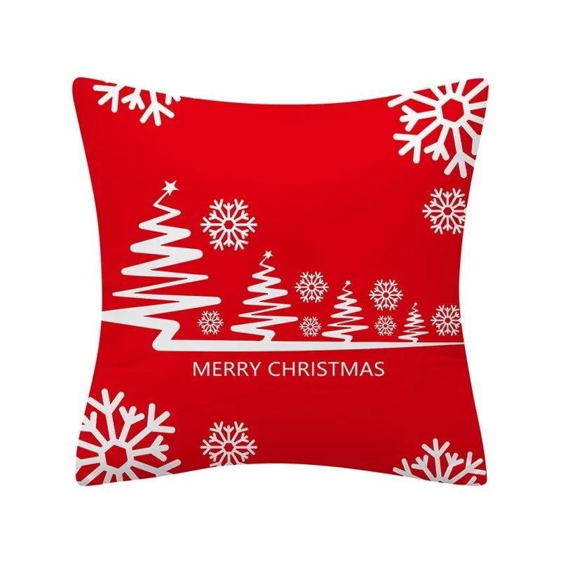 Christmas Themed Pillowcases Car Accessories Office Santa Claus Living Room Sofa Home Pillowcases