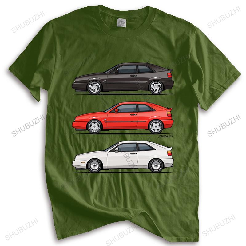 Nové módní tričko pánské trička s kulatým výstřihem Pánské tričko s kulatým výstřihem topy Corrado G60 Červené Pánská trička s kulatým výstřihem shubuzhi bavlna pánské tričko