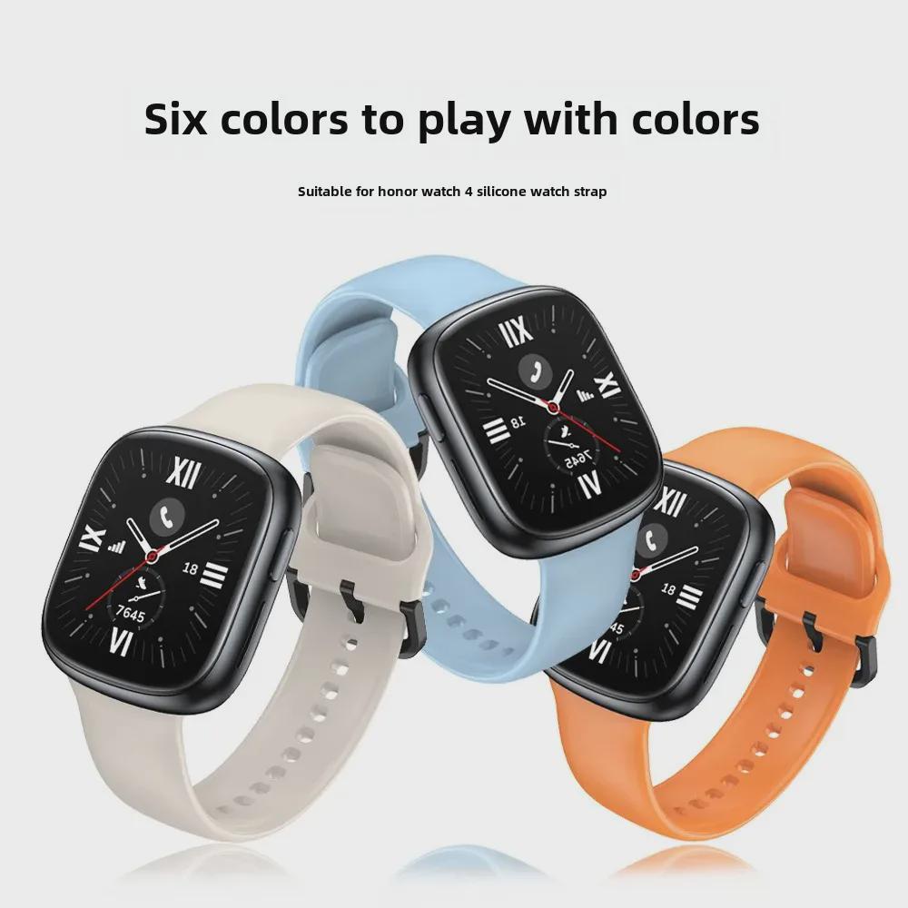 Silikon-Ersatzarmband für Honor Watch 4 – Mehrfarbige Optionen