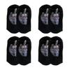 Cute Cat Socks with Balls for Women Novelty Animal Crew Socks Funny 3D Fuzzy Balls Cotton Sock for Cat Lovers