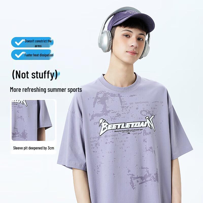 Boys  Short Sleeve T-Shirt 170 фиолетовый