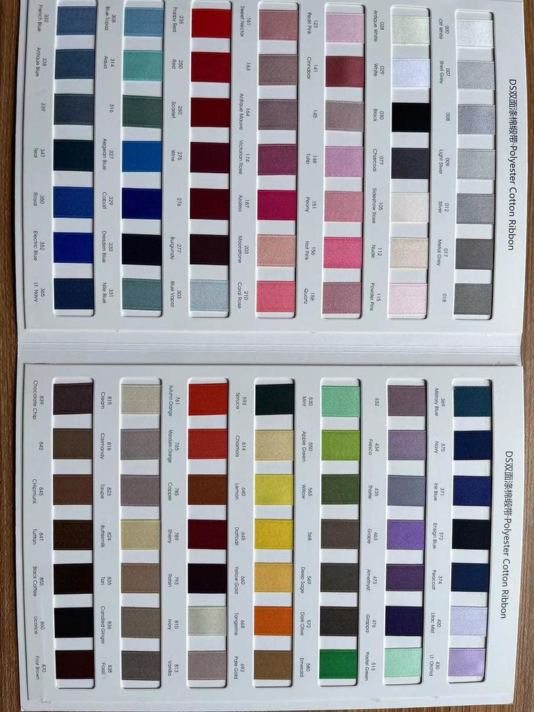 Double-Sided Matte Webbing Thickened Polyester-Cotton Jewelry Trophy Decorative Accessories Bow Colored Ribbon