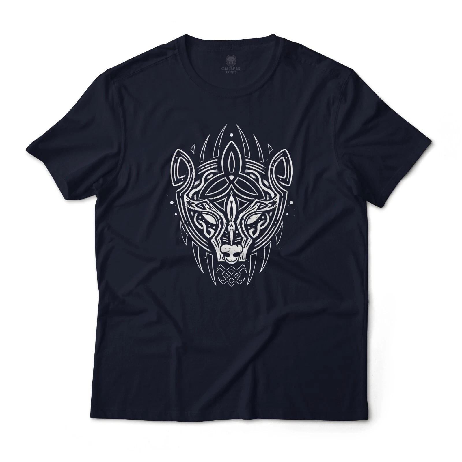 Odin Bear Viking Tribal Tattoo Art Graphic T-T-Shirt Unisex Lightweight Cotton XL