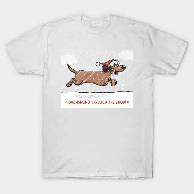 Dachshund Through the Snow Made in Australia T-Shirt M