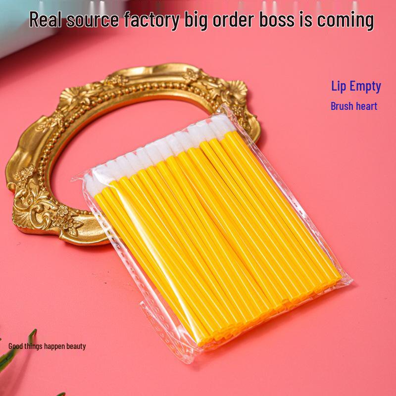 Multi-color Disposable Lip Brush Set for Lipstick and Lip Glaze Application