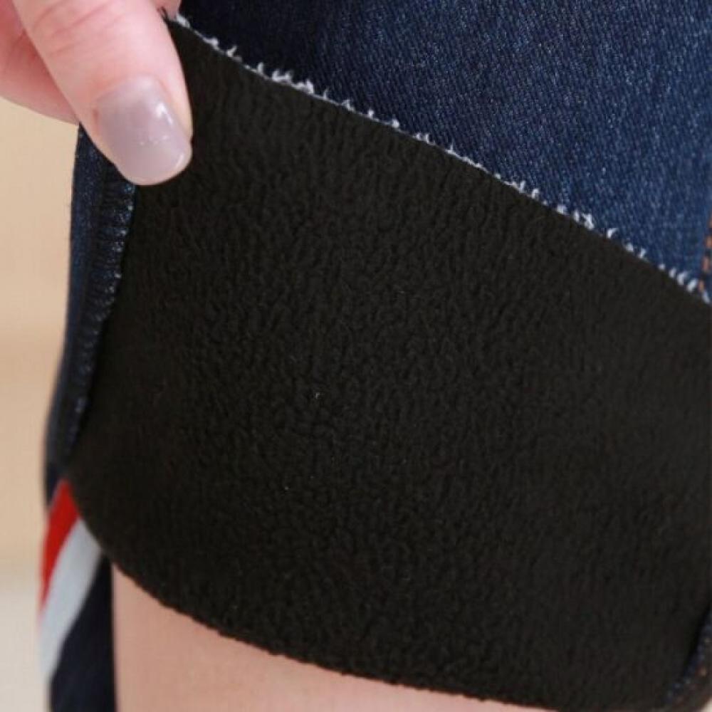 From Heart Women S Uneven Hem Slit Fleece Bootcut jeanS 55.66.77.88
