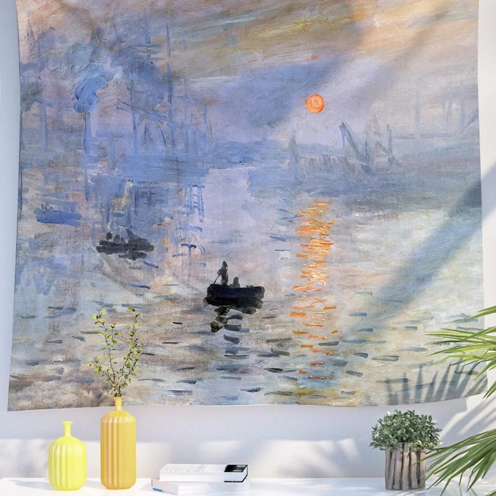 Bedroom Living Room Tapestry Oil Painting Country Field Pattern Fashion Home Decoration Tapestry