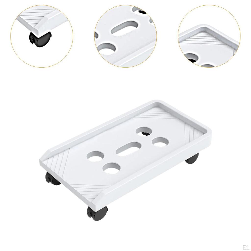 Computer Tower Stand PC Case Support Cart Sturdy 360° Rotating Easy Installationation Mobile