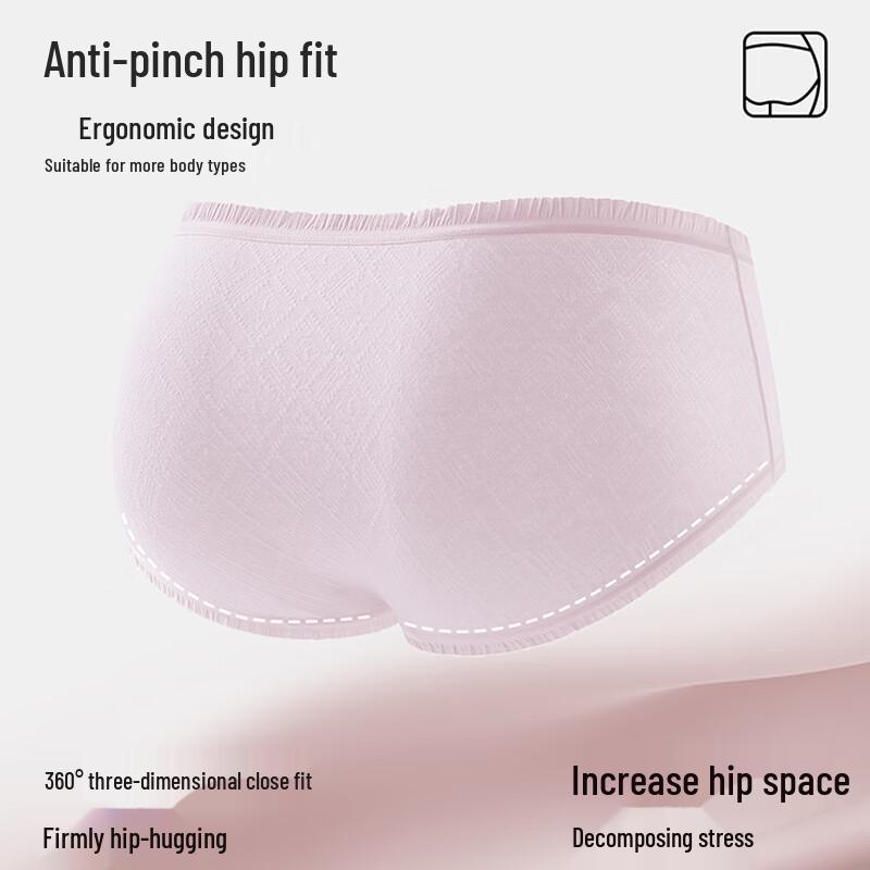 Urban Beauty 7A Antibacterial Baby Cotton Mid-Waist Briefs