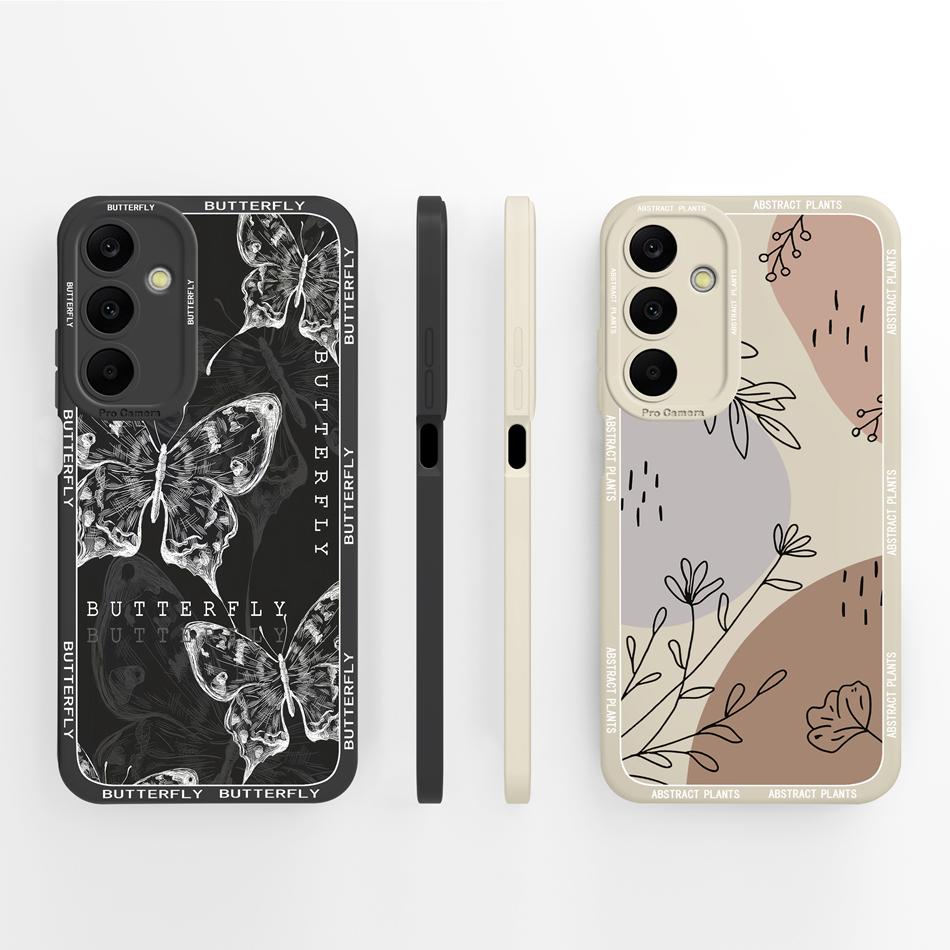 For Samsung Galaxy A25 Case Cute Panda Full Coverage Funda Soft Liquid Silicone Phone Protector For Samsung A 25 5G Back Cover