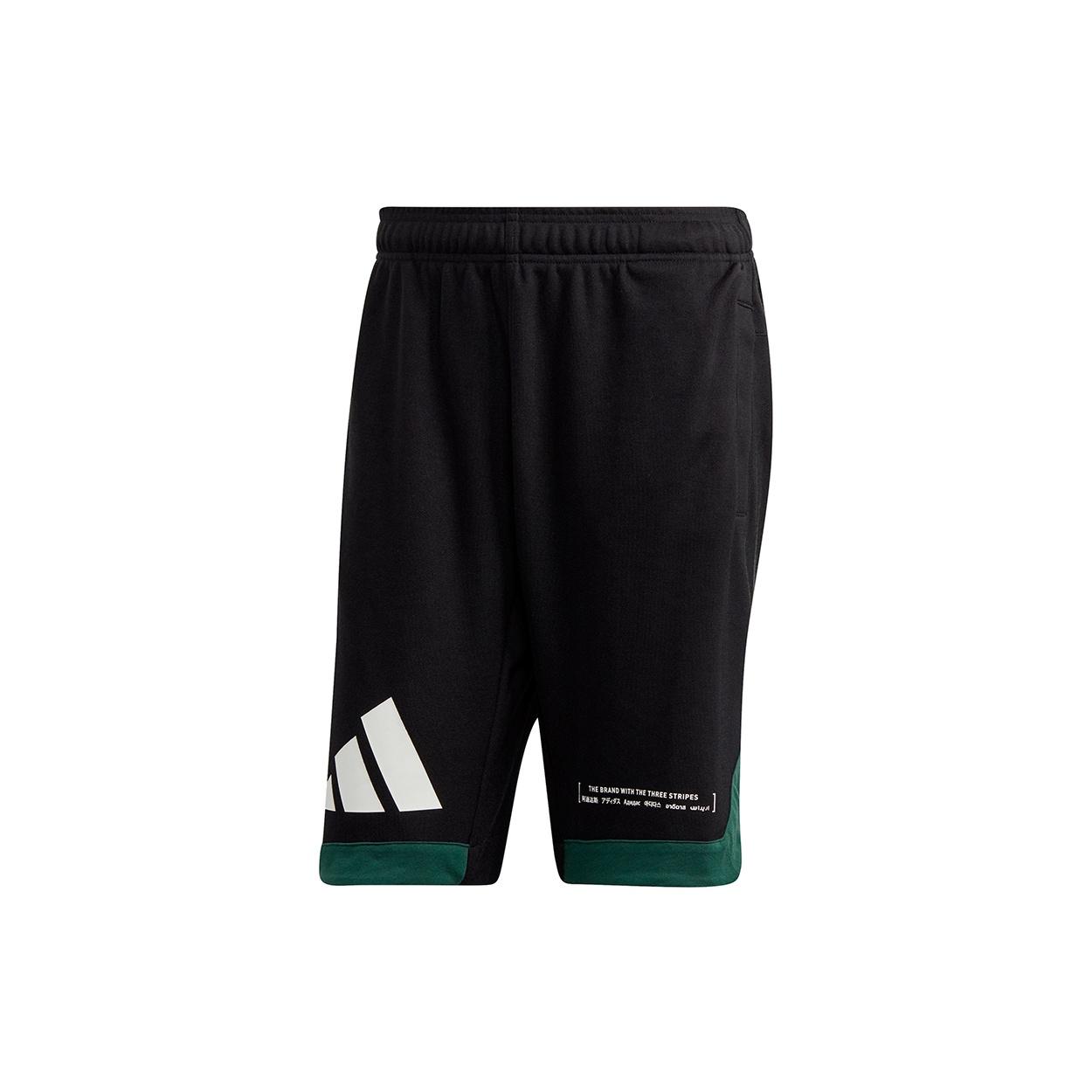 adidas M Pack Short Running Sports Logo Printing Training Breathable Shorts Black Men s FP9375 XL