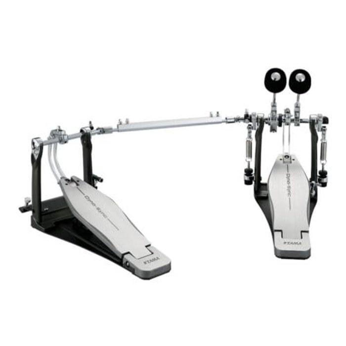 TAMA Dyna-Sync Twin Drum Pedal HPDS1TW (Silver/Black) with Hard Case