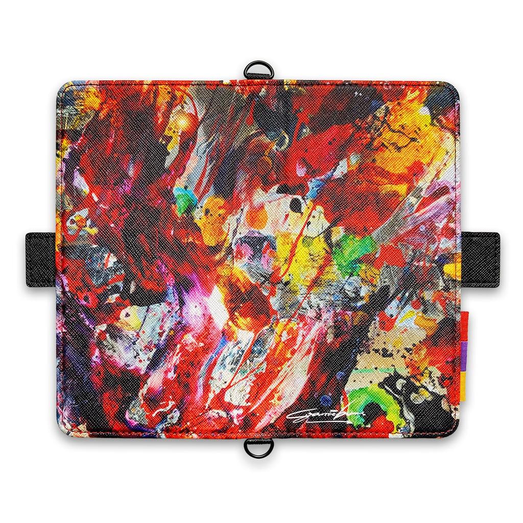 Evangelion New Theatrical Edition Diary Case Diary Smartphone Case Radio Eva EVA Evangelion Casely [RADIOEVA Official] [Cigarette-burns RED]