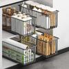 Carbon Steel Sliding Drawer Rack Large Capacity Under Sink Storage Drawer  Under The Sink