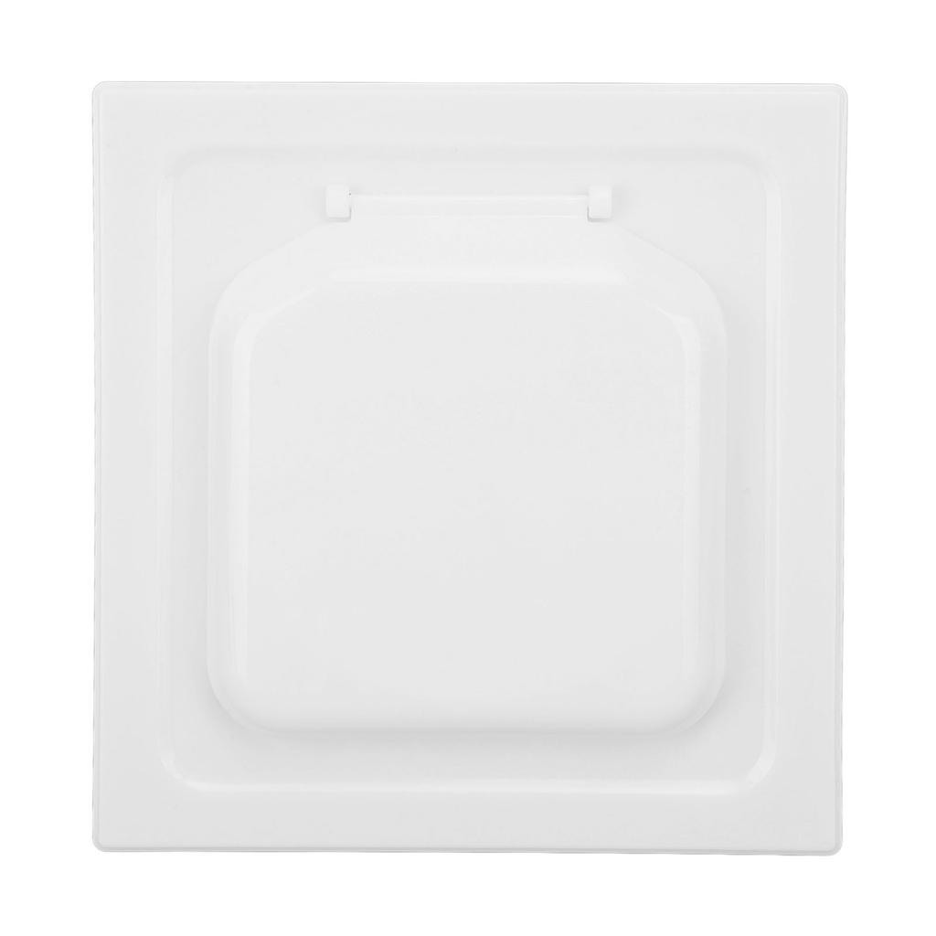 Dual Door Dryer Vent Cover ABS Outdoor Dryer Exhaust Vent Cover with 4 Screws for 4 Inch Pipes and