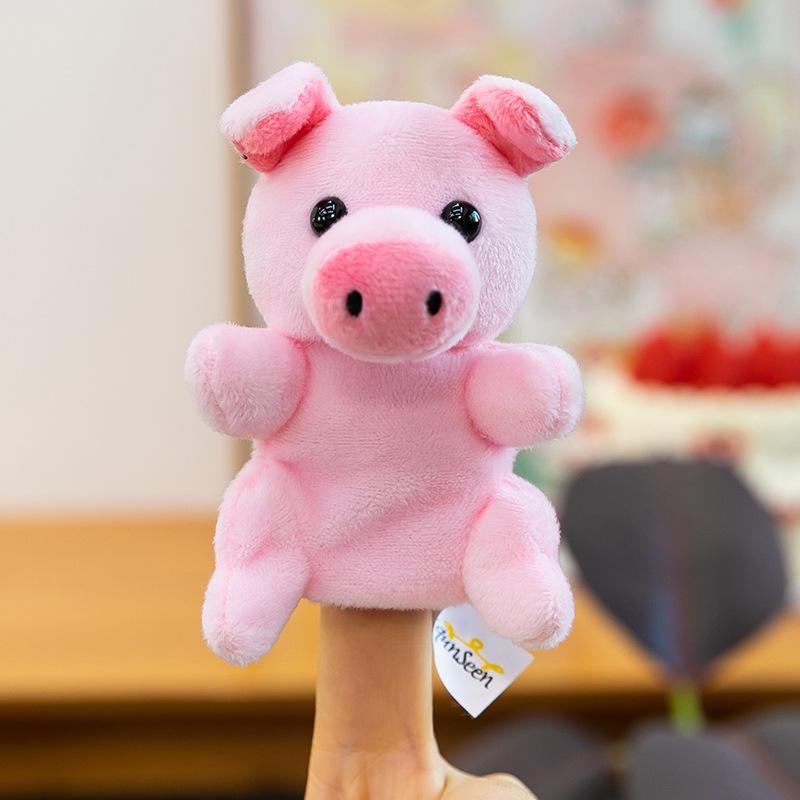 Cartoon Animal Finger Puppet Set: Plush Toy for Parent-Child Interaction & Storytelling