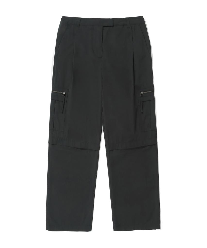 COVERNAT WOMAN Zipper Pocket Cargo Pants Black