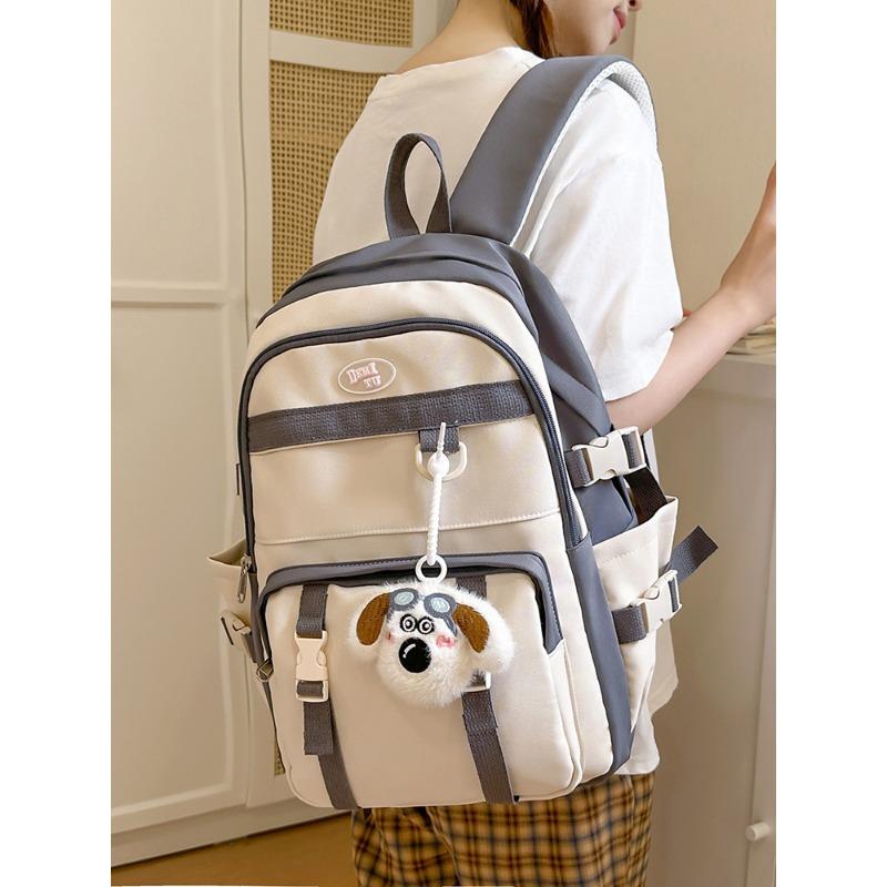 Retro tooling backpack new cute large capacity student class schoolbag casual backpack