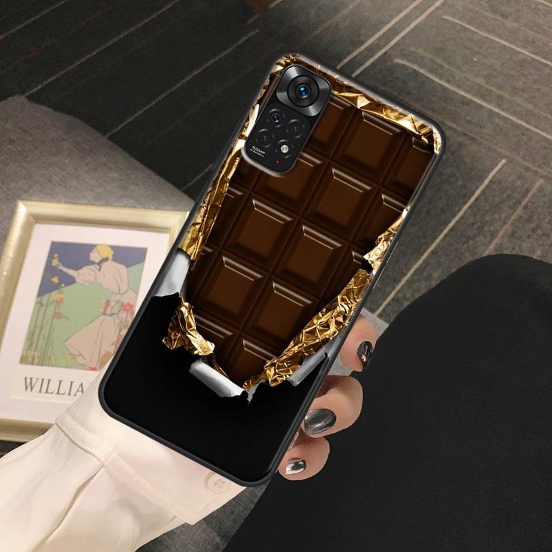 Chocolate Bar Case For Redmi Note 12 Pro 8 9 10 11 Pro Note 12S 11S 10S 9S 8T Redmi 12C 10C 10A 9C Cover