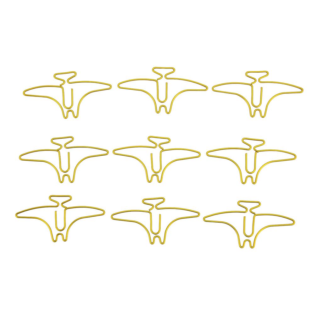100pcs Paper Clips Prevent Slip Cute Animal Shaped Decorative Metal Small Bookmark Paperclips for Of