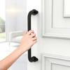 Matte Black Sliding Barn Door Pull Handle Flush Design Crafted from Cast Iron for Secure Grip and Safe Handling