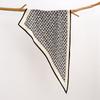 Retro Cotton and Linen Feel Triangular Silk Scarf Women's Four-season Versatile Neck Protection Scarf Headscarf Commuting Accessories Scarf