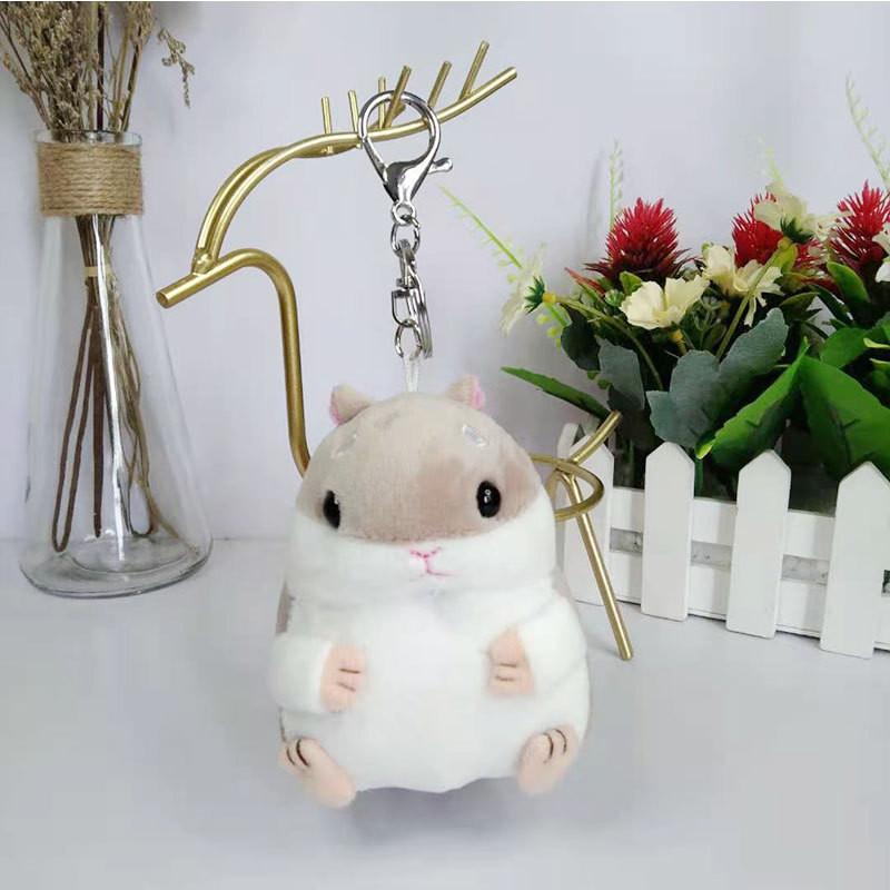 Adorable Creative Hamster Plush Keychain Toy For Cute Animal Lovers 11cm