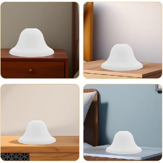 Lamp Shades for Floor Lamps : 2Pcs Plastic Round Mushroom Lampshade Pendant Light Shade for Home Decoration, 7.47X7.47X3.93in (White)