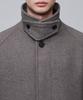 Musinsa Standard Cashmere Blend Oversized Balmacaan Coat [Taupe]