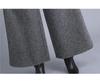 High Waist Wool Flared Wide-Leg Trousers for Autumn/Winter