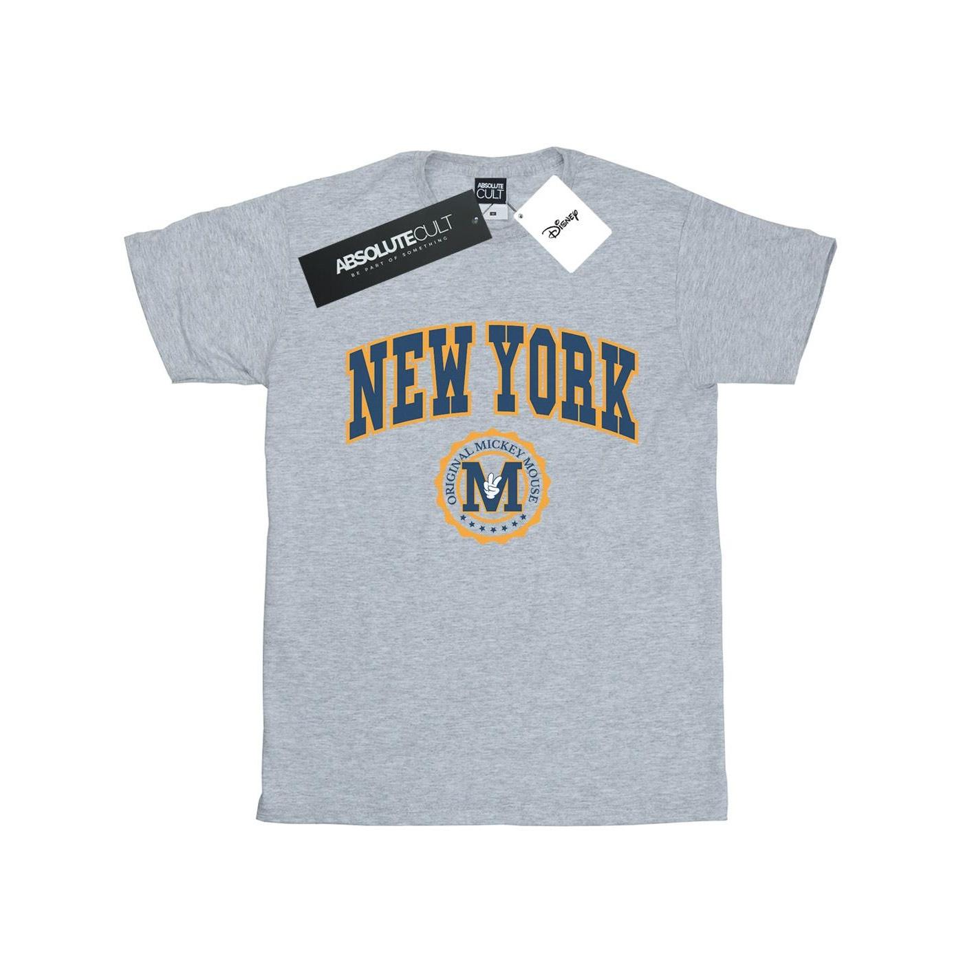 Disney Heren Mickey Mouse New York Seal T-shirt 4XL grijs