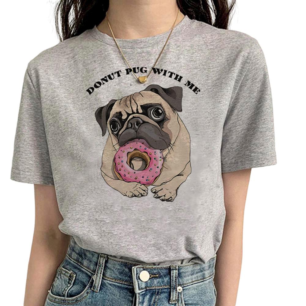 Pug T Shirt Women Funny Summer Streetwear T Shirt feUnisex Streetwear Designer Funny Clothes