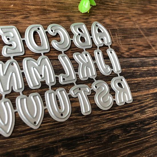 Alfabet Litery Metalowe Wykrojniki DIY Scrapbooking Papier Karty Szablon Szablon