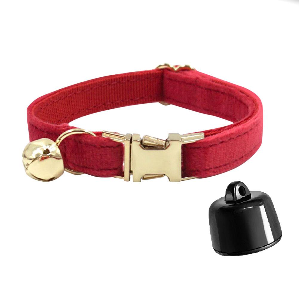 Smart Cat Collar with Bell Personalised Pet Accessories Lightweight Cat Dog Tracker Compatible with iOS and Android
