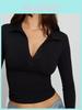 Streetwear Polo Tshirt For Women With Button Closure And Slim Fit For Summer
