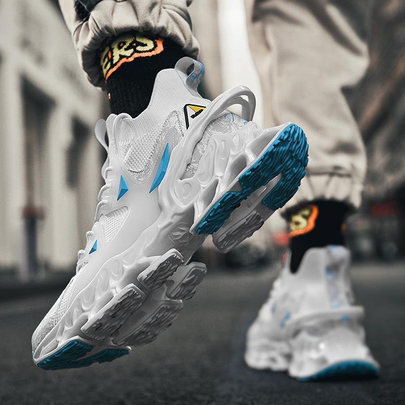 Blade shoes men's spring new fly-woven casual sports shoes men's running shoes and socks