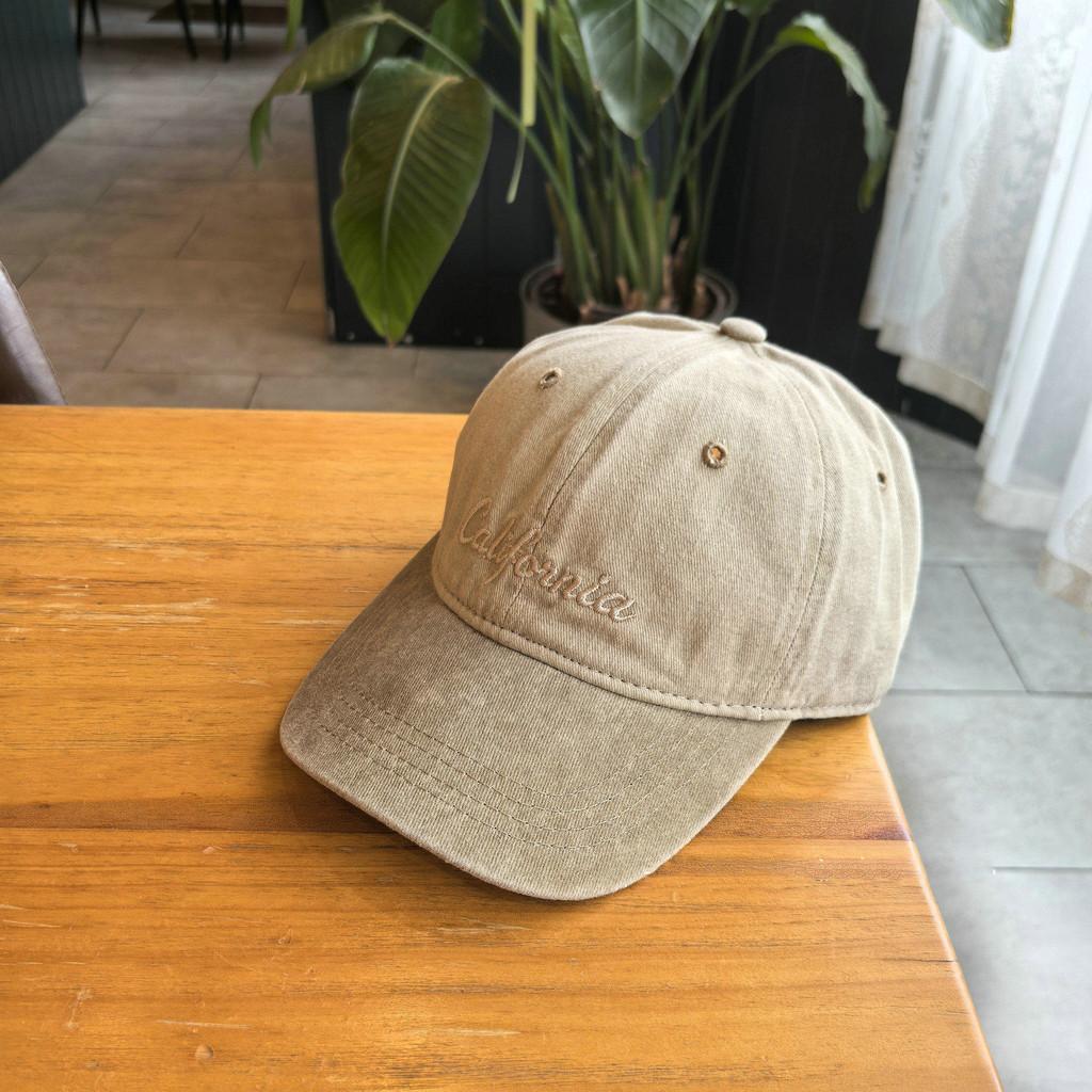 Version Washed Old School Letter Embroidered Baseball Cap For Casual Men And Women