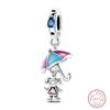 S925 Silver Bee Bear Easter Egg Guitar Jesus Saint Mary Charms Beads Fit 3mm Bracelets DIY Fine Jewelry Making