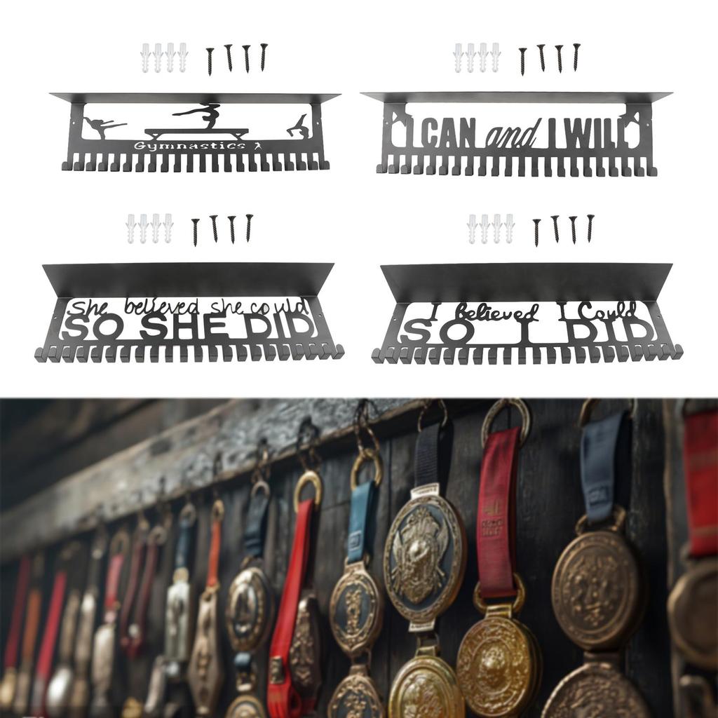 Medal Hanger Sturdy Metal Medal Storage Rack for Running Baseball Sport Race