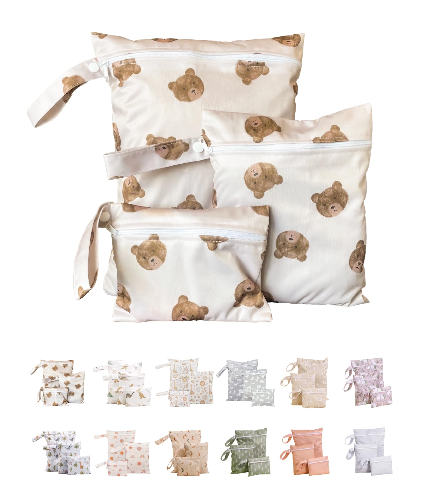 

Diaper Pouch Set of 3 Sizes Perfect for Dirty Baby and Perfect for the and as a Baby Shower Large XL Double Zipper for Boys and [ichiiro Official]