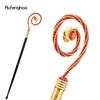 Golden Red Hanger Red Diamond Fashion Stick Decorative Cane Elegant Fashion Cane Cosplay Alloy Crosier Vintage Stick 90cm