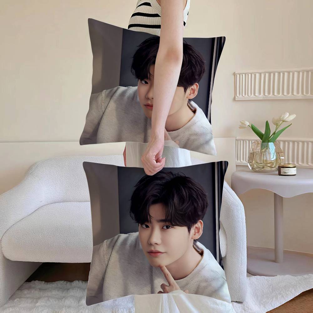 

Lee J-Jong Suk Pillow Case Sofa and Living Room Decorative Cushion Covers Dust-proof and Mite-proof Invisible Zipper 18x18Inch