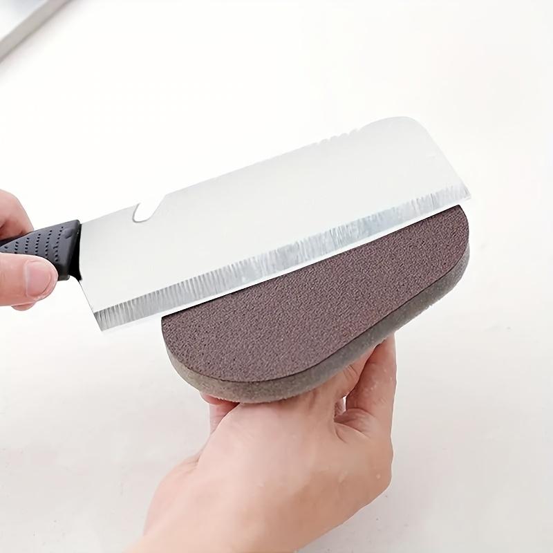 Magischer Schwammbürste mit Griff - Mehrzweck-Reinigungsschwamm, Entfernt schnell hartnäckige Flecken und Rost von Töpfen und Utensilien