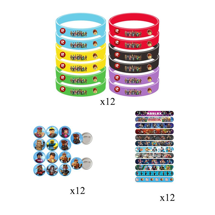 Roblox 99 Nights InThe Forest Cute Birthday Party Favors Gift Bag Cake Topper Cartoon Stickers Slap Bracelets School Prizes