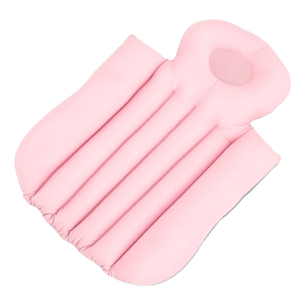 Bathtub Bath Pillow Adults Tub Universal Cushion Ergonomic Soft Support Breathable Non Slip Short Light Pink