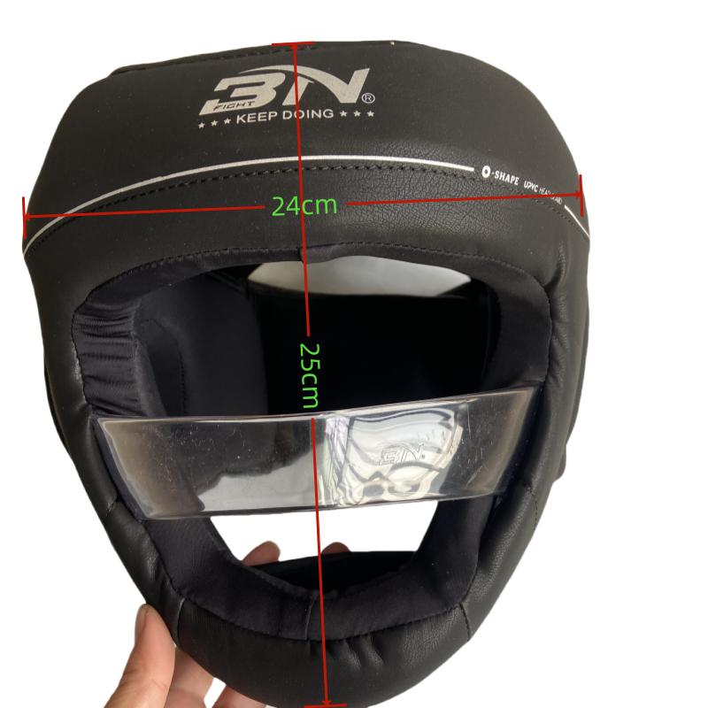 BN Adjustable Children Adult Sanda Muay Thai Boxing Helmet W/Insert Mask Kick Martial Arts Combat Headgear Training Equipment EO