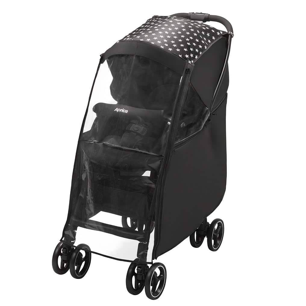 Aprica Stroller Rain Cover, Color-Changing Multi-Purpose Rain Cover for Rainy Days, Compatible with Lacuna, Runrun, Karoon Air, and Luce (White)